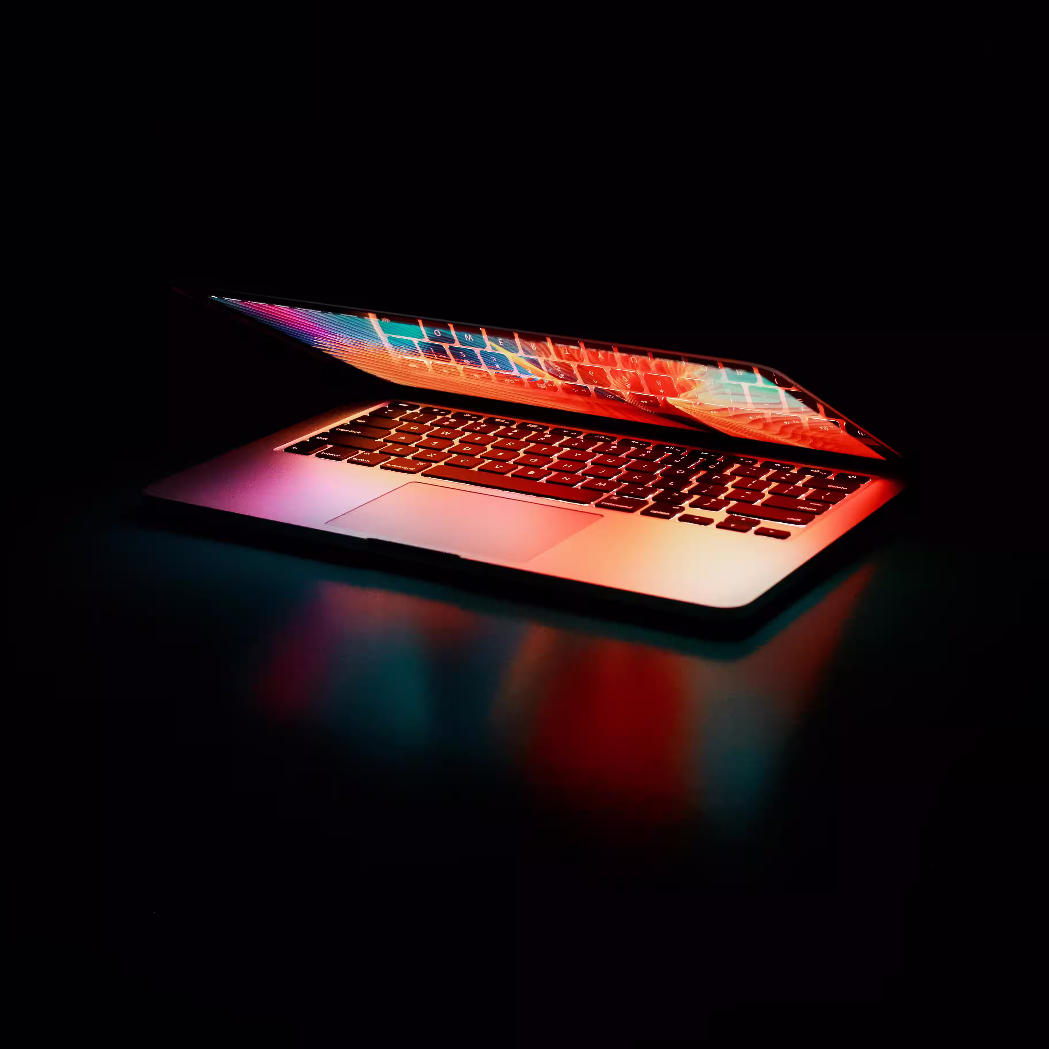 Laptop with high brightness in a dark room
